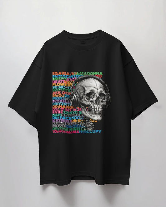 Skull || Oversized Cotton T-Shirt || Unisex